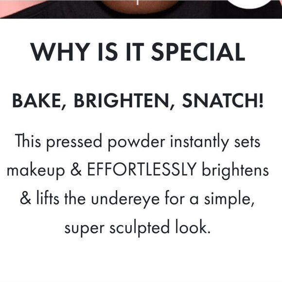 HUDA Easy Bake & Snatch Pressed NoTalc Brightening Setting Powder PEACHY PIE NEW - Picture 12 of 16